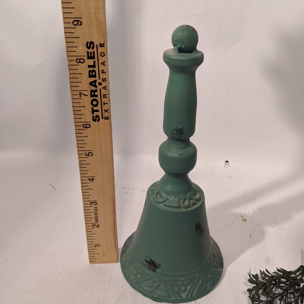 Turquoise Bell Wrought Iron Accent